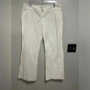 Old Navy White Wide Leg Trousers Size 14